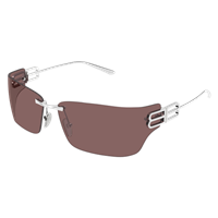 Sonnenbrille  Balenciaga BB0485SA004-SILVER-SILVER-RED76